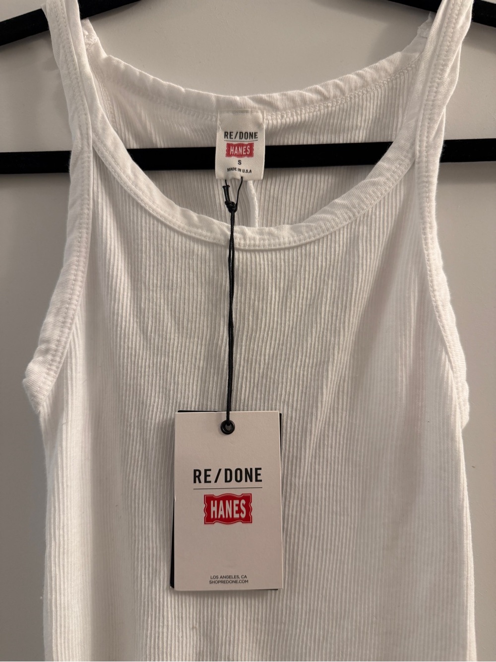 RE/DONE x Hanes Ribbed Tank Bodysuit